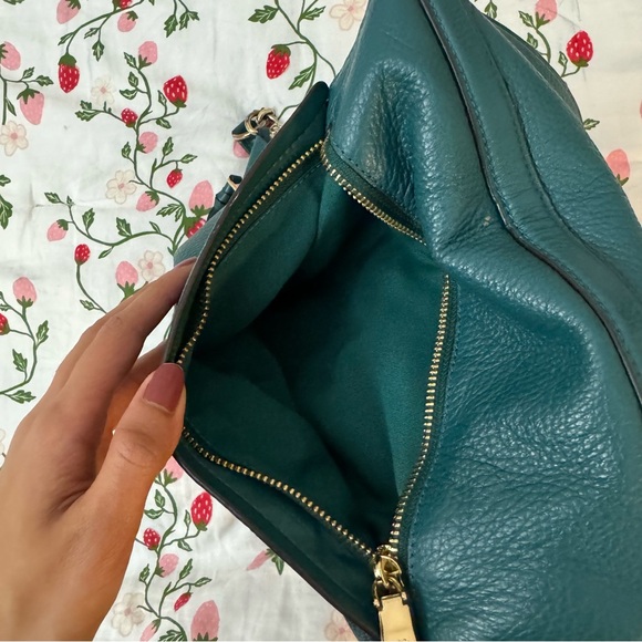 Coach Dark Teal Shoulder Bag - Picture 8 of 9